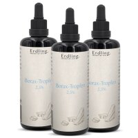 Set: 3er Pack - Borax-Tropfen 2,5% - 3x 50ml