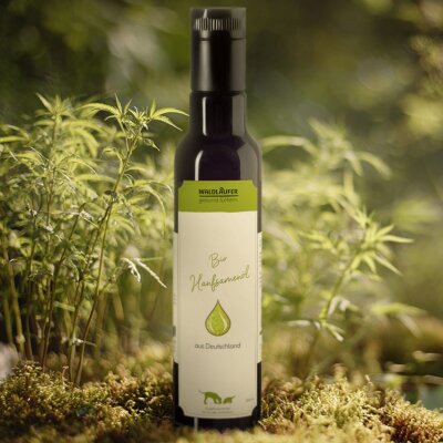 BIO Hanföl aus Deutschland - 1. Kaltpressung - 250ml