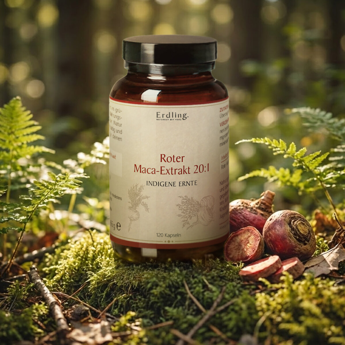 Rotes Maca-Extrakt 20:1 - 120 Kapseln