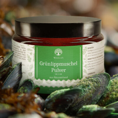 Grünlippmuschelpulver - Vollfett 3% - Tiegel 300g